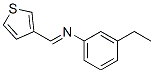 Benzenamine, 3-ethyl-N-(3-thienylmethylene)- (9CI) Structure
