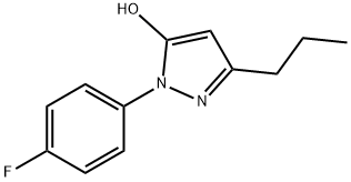 1-(4-氟苯基)-3-丙基-1H-吡唑-5-醇, 400065-46-5, 结构式