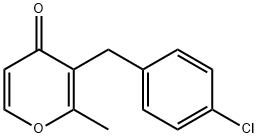 3-(4-chlorobenzyl)-2-methyl-4H-pyran-4-one Structure