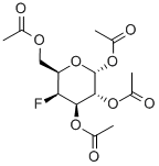 1,2,3,6-TETRA-O-ACETYL-4-DEOXY-4-FLUORO-A-D-GALACTOPYRANOSE Structure