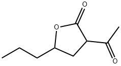 3-acetyl-5-propyl-oxolan-2-one Struktur