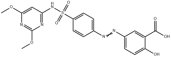 SALAZODIMETHOXINE Struktur
