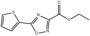 Ethyl 5-thiophen-2-yl-[1,2,4]oxadiazole-3-carboxylate Struktur