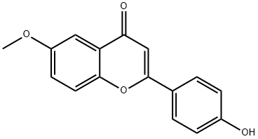 4'-HYDROXY-6-METHOXYFLAVONE Struktur