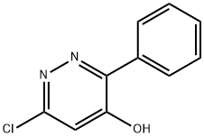 6-クロロ-3-フェニルピリダジン-4-オール 化学構造式