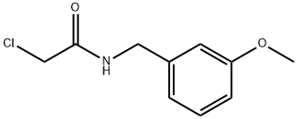 2-氯-N-[(3-甲氧苯基)甲基]乙酰胺 结构式