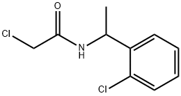 2-CHLORO-N-[1-(2-CHLOROPHENYL)ETHYL]ACETAMIDE Structure