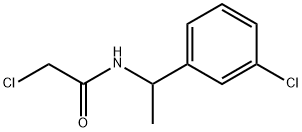 2-CHLORO-N-[1-(3-CHLOROPHENYL)ETHYL]ACETAMIDE Structure