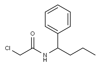 2-CHLORO-N-(1-PHENYLBUTYL)ACETAMIDE Structure