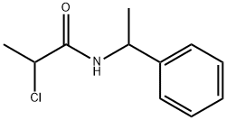 2-CHLORO-N-(1-PHENYLETHYL)PROPANAMIDE Struktur