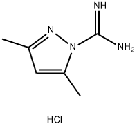 3,5-二甲基-1H-吡唑-1-甲脒 盐酸盐, 40027-64-3, 结构式