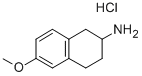 6 - 甲氧基-1,2,3,4 - 四氢 - 萘-2 - 基胺盐酸盐 结构式
