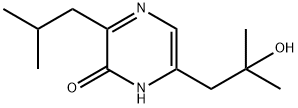 6-(2-Hydroxy-2-methylpropyl)-3-(2-methylpropyl)-2(1H)-pyrazinone 结构式