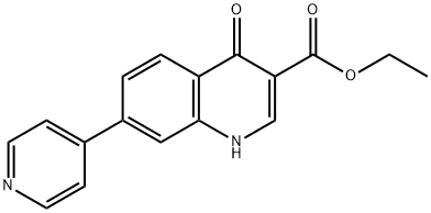ethyl 1,4-dihydro-4-oxo-7-(4-pyridyl)quinoline-3-carboxylate