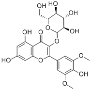 シリンゲチン-3-グルコシド 化学構造式