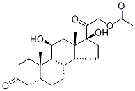 5α-Dihydrocortisol 21-Acetate, 4004-68-6, 结构式