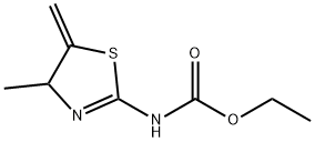 Carbamic  acid,  (4,5-dihydro-4-methyl-5-methylene-2-thiazolyl)-,  ethyl  ester  (9CI) Structure