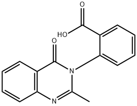 2-(2-甲基-4-氧代-4H-喹唑啉-3-YL)-苯甲酸, 4005-06-5, 结构式