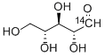 D-RIBOSE, [1-14C]- Struktur