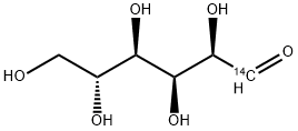 D(+)-葡萄糖-1-14C, 4005-41-8, 结构式