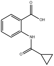 2-(环丙甲酰氨基)苯甲酸, 40057-21-4, 结构式