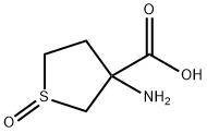 3-Thiophenecarboxylic  acid,  3-aminotetrahydro-,  1-oxide 结构式