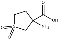 3-Amino-1,1-dioxo-tetrahydro-1l6-thiophene-3-carboxylic acid Struktur