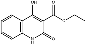 2,4-二羟基喹啉-3-甲酸乙酯,40059-53-8,结构式