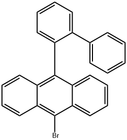 Anthracene, 9-[1,1'-biphenyl]-2-yl-10-broMo- Struktur