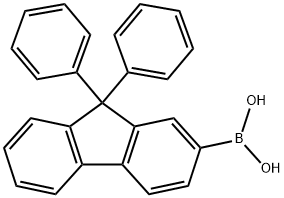 9,9-ジフェニルフルオレン-2-ボロン酸 化学構造式