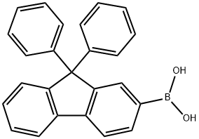 9,9-diphenyl-9H-fluoreN-2-ylboronicacid Structure