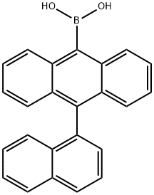 10-(ナフタレン-1-イル)アントラセン-9-ボロン酸 化学構造式