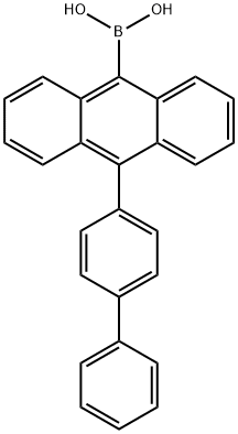(10-[1,1'-Biphenyl]-4-yl-9-anthracenyl)boronic acid Struktur