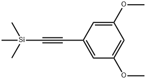 [(3,5-二甲氧基苯基)乙炔基]三甲基硅烷, 400608-30-2, 结构式