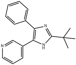 2-tert-butyl-4(5)-phenyl-5(4)-(3-pyridyl)imidazole Structure