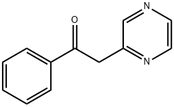 1-フェニル-2-ピラジン-2-イルエタノン 化学構造式