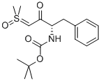 Sulfoxonium, dimethyl-, (3S)-3-[[(1,1-dimethylethoxy)carbonyl]amino]-2-oxo-4-phenylbutylide Structure