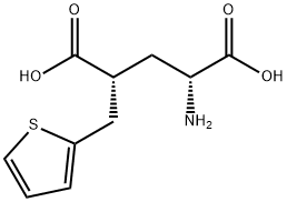 (2R,4R)-2-AMINO-4-THIOPHEN-2-YLMETHYL-PENTANEDIOIC ACID 结构式