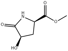 D-Proline, 4-hydroxy-5-oxo-, methyl ester, (4R)- (9CI) Structure