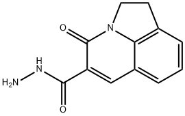 4H-Pyrrolo[3,2,1-ij]quinoline-5-carboxylicacid,1,2-dihydro-4-oxo-,hydrazide(9CI) Struktur