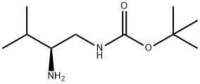(S)-(2-氨基-3-甲基丁基)氨基甲酸叔丁酯, 400652-55-3, 结构式
