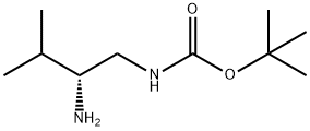 (R)-(2-氨基-3-甲基丁基)氨基甲酸叔丁酯, 400652-56-4, 结构式