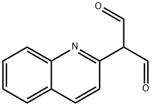 2-(2-キノリル)マロンジアルデヒド 化学構造式