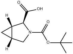 (1S,2S,5R)-3-(叔丁氧羰基)-3-氮杂双环[3.1.0]己烷-2-羧酸, 400720-05-0, 结构式