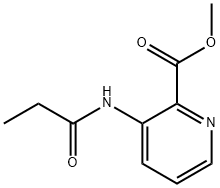 2-Pyridinecarboxylicacid,3-[(1-oxopropyl)amino]-,methylester(9CI) Struktur