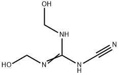 N-cyano-N',N''-bis(hydroxymethyl)guanidine  Struktur