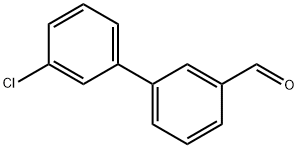 3'-クロロ-[1,1'-ビフェニル]-3-カルボキシアルデヒド 化学構造式