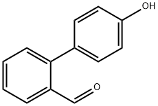 4'-HYDROXY-BIPHENYL-2-CARBALDEHYDE 化学構造式