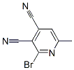 3,4-Pyridinedicarbonitrile,  2-bromo-6-methyl- Structure