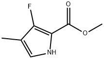 1H-Pyrrole-2-carboxylicacid,3-fluoro-4-methyl-,methylester(9CI) 结构式